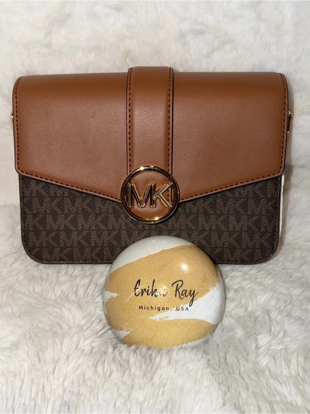 Michael Kors Brown Carmen Crossbody Bag- BRAND NEW/UNUSED